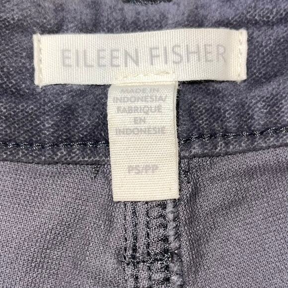 Eileen Fisher Velvet Pants Mid Rise Ankle Cropped - Picture 6 of 6